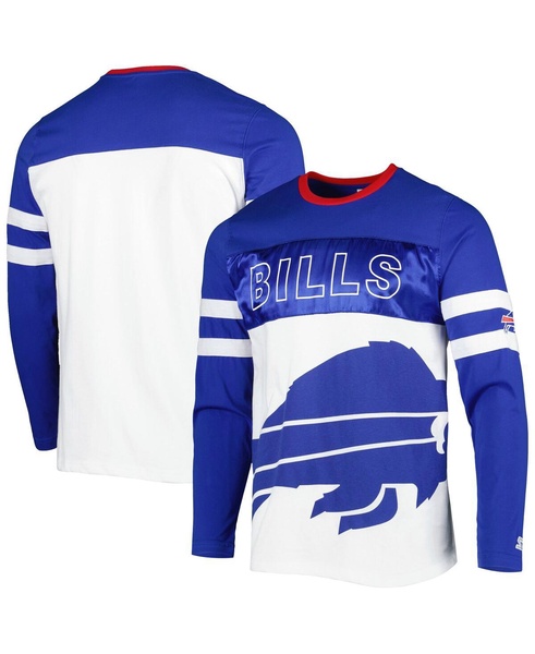 Men's Royal, White Buffalo Bills Halftime Long Sleeve T-shirt