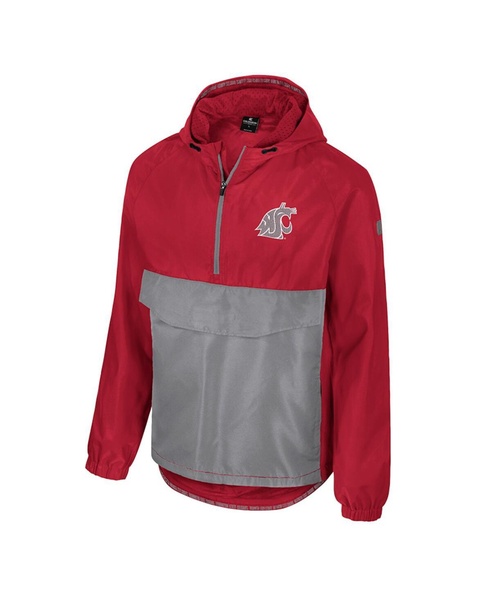 Men's Crimson Washington State Cougars Reloaded Anorak Half-Zip Jacket