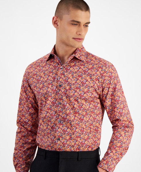 Men's Slim-Fit Perry Floral Dress Shirt, Created for Macy's