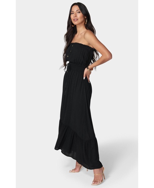 Women's Strapless Maxi Dress