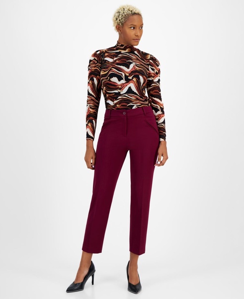 Women's Mid-Rise Straight-Leg Pants, Created for Macy's