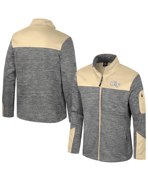 Men's Gray/Gold Georgia Tech Yellow Jackets Guard Full-Zip Jacket