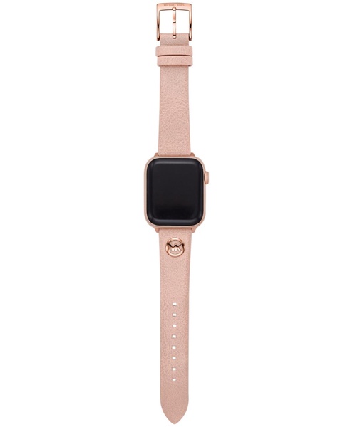 Logo Charm Blush Leather 38/40mm Band for Apple Watch®