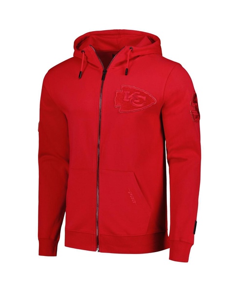 Men's Red Kansas City Chiefs Triple Tonal Full-Zip Hoodie