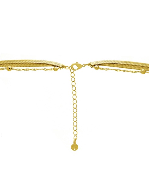 18K Gold Plated Layered Chain Necklace