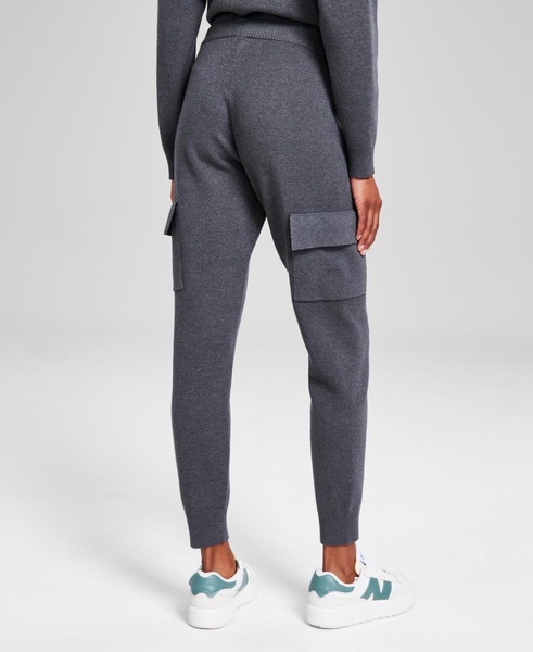 Women's Sweater-Knit Cargo Jogger Pants, Exclusively at Macy's