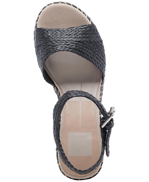 Women's Tiago Raffia Ankle-Strap Espadrille Platform Wedge Sandals