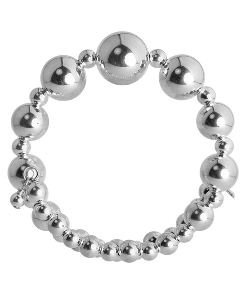 Classics Sterling Silver Beaded Coil Bracelet