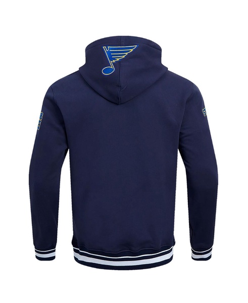 Men's Navy St. Louis Blues Retro Classic Fleece Pullover Hoodie