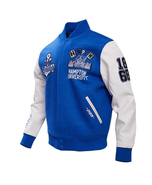 Men's Royal Hampton Pirates Homecoming Varsity Full-Snap Jacket