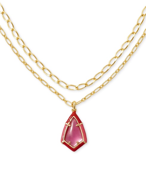 Camry Gold-Tone Layered Pendant Necklace, 17" + 3" extender