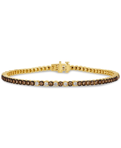 Chocolate Diamond & Nude Diamond Tennis Bracelet (2-1/10 ct. t.w.) in 14k Gold