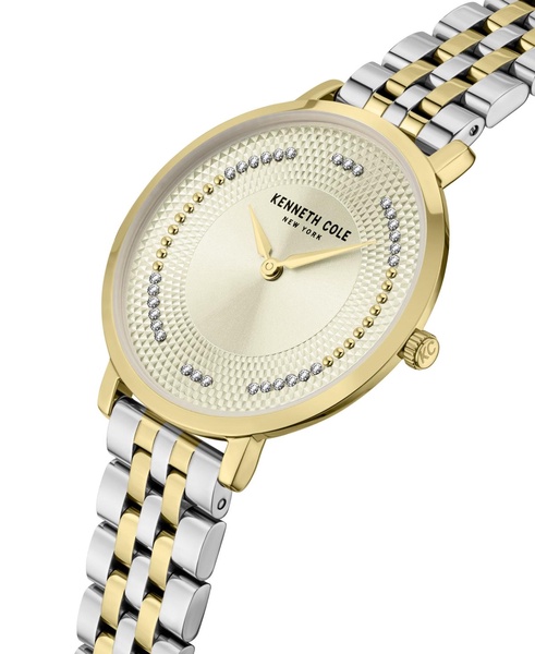 Women's Classic Two Tone Yellow Stainless Steel 34mm