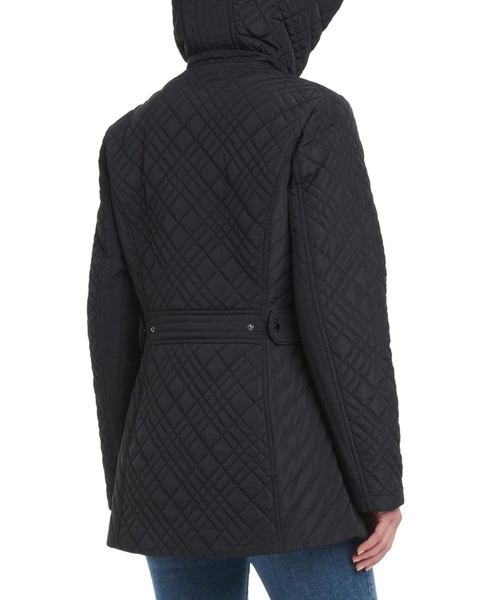 Women's Hooded Stand-Collar Quilted Coat