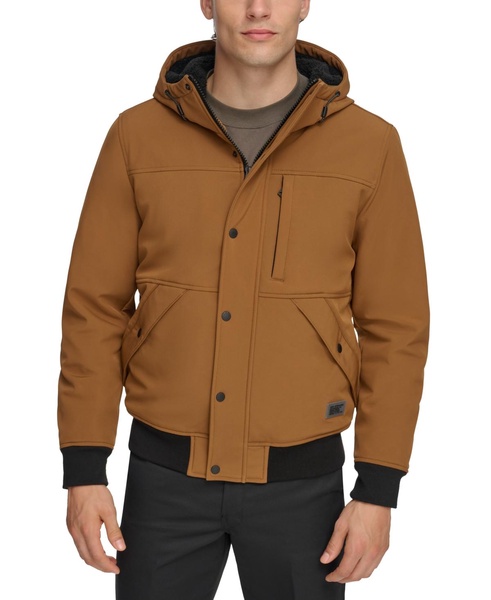 Men's Soft Shell Sherpa Lined Hooded Jacket