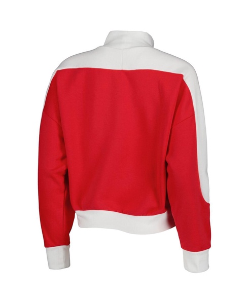 Women's Red Georgia Bulldogs Make it a Mock Sporty Pullover Sweatshirt