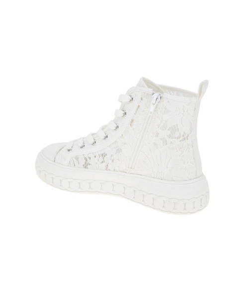 Renda Platform High-Top Sneakers