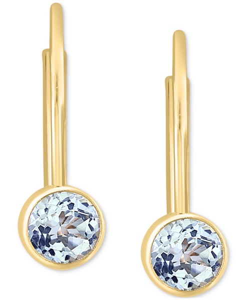 EFFY® Amethyst Leverback Drop Earrings (3/8 ct. t.w.) in 14k Gold (Also available in Peridot, Blue Topaz, Citrine, and Garnet)