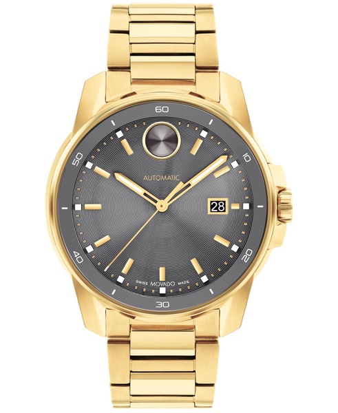 Men's Bold Verso Swiss Automatic Ionic Plated Gold Steel 43MM Watch