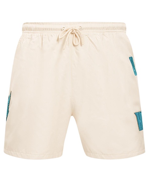 Men's Cream Charlotte Hornets Triple Tonal Woven Shorts