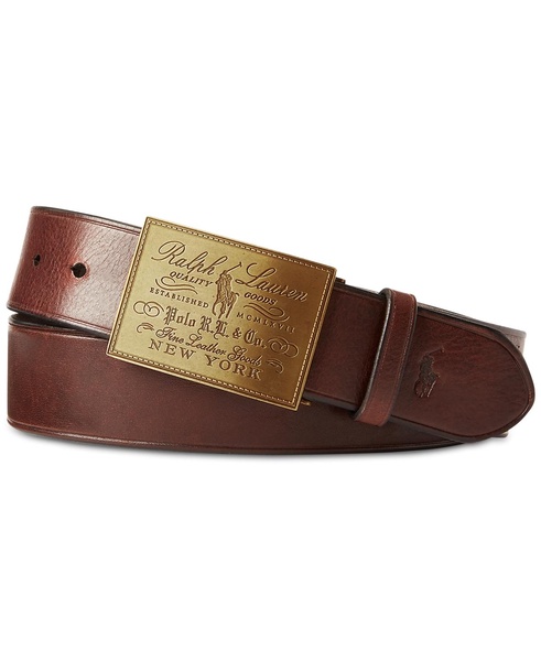 Men's Heritage Plaque-Buckle Belt