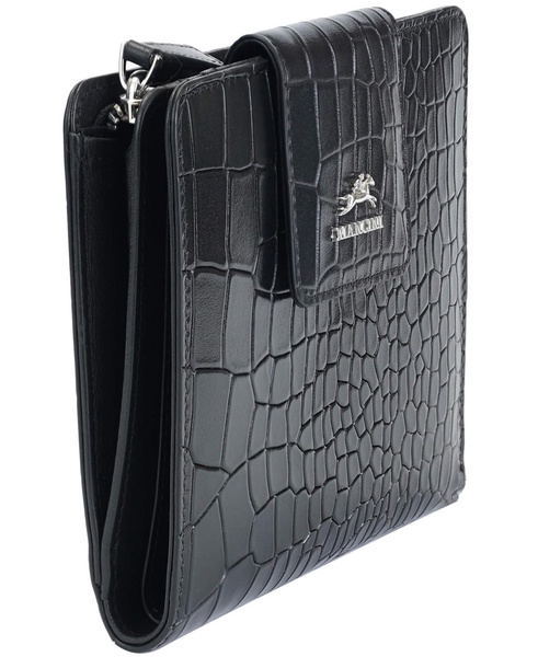 Women's Croco2 RFID Secure Clutch Wallet