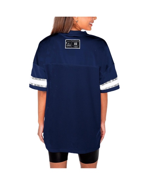 Women's Navy Penn State Nittany Lions Until Kickoff Rhinestone Fashion T-Shirt