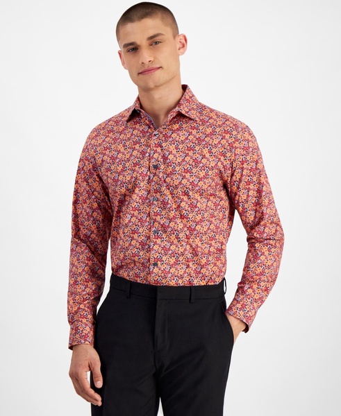 Men's Slim-Fit Perry Floral Dress Shirt, Created for Macy's