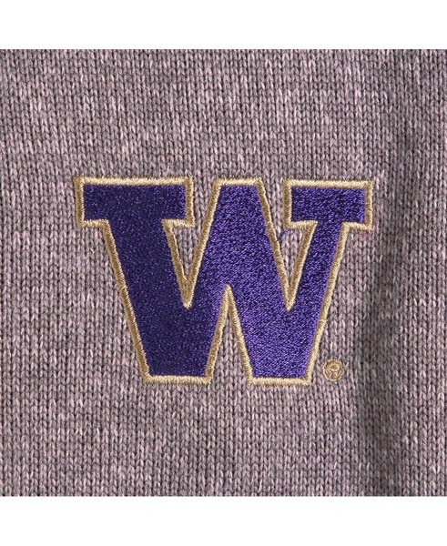 Men's Charcoal Washington Huskies Fortune Half-Zip Sweatshirt