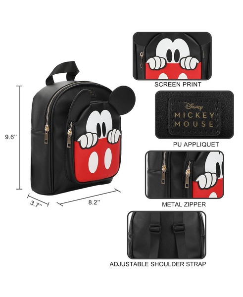 Mickey Mouse 9.6" Black Mini Backpack