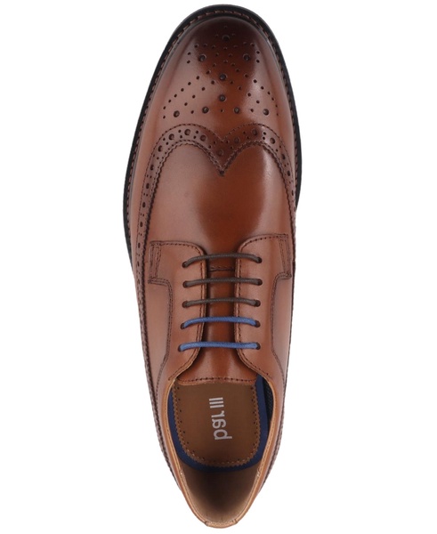 Men's Asherr Long Wing Brogue Leather Dress Shoes, Created for Macy's