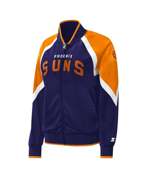 Women's Purple Phoenix Suns Slam Dunk Raglan Full-Zip Track Jacket