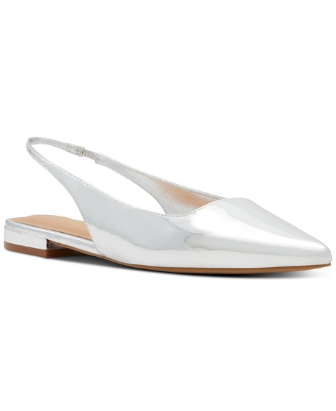 Women's Flynne Cap-Toe Pointed-Toe Slingback Flats