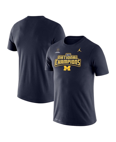 Men's Brand Navy Michigan Wolverines College Football Playoff 2023 National Champions Legend Performance T-shirt