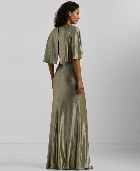 Women's Twisted Metallic Gown