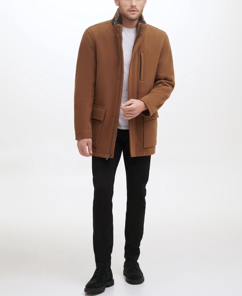 Men's Wool Plush Car Coat