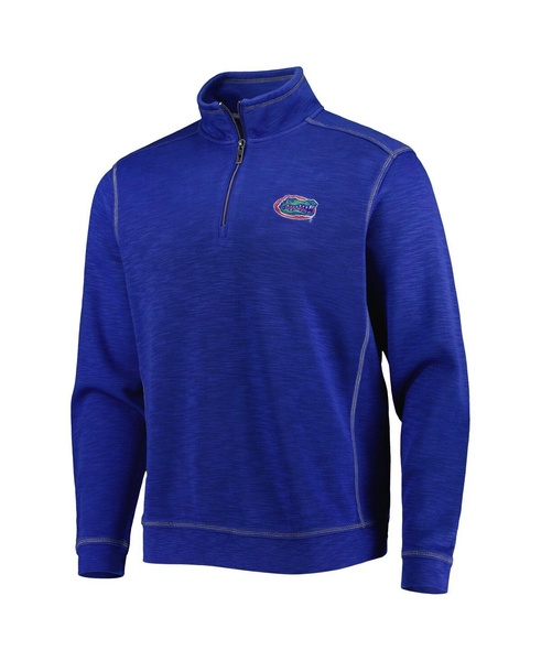 Men's Royal Florida Gators Sport Tobago Bay Tri-Blend Mock Neck Half-Zip Jacket