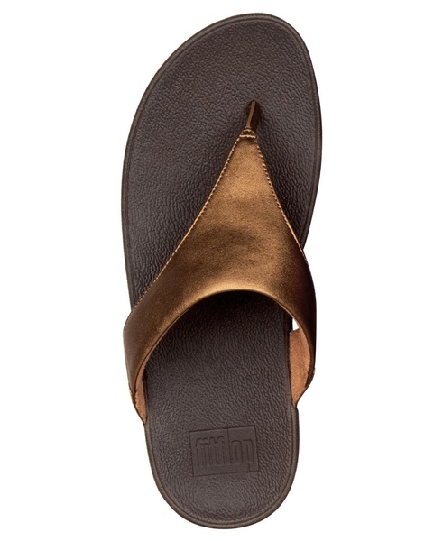 Women's Lulu Metallic Leather Toe-Post Sandals