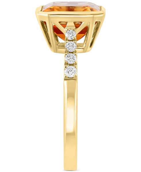 EFFY® Citrine (4-1/3 ct. t.w.) & Diamond (1/6 ct. t.w.) Statement Ring in 14k Gold