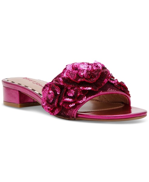 Women's Alysa Block Heel Floral Slide Sandals