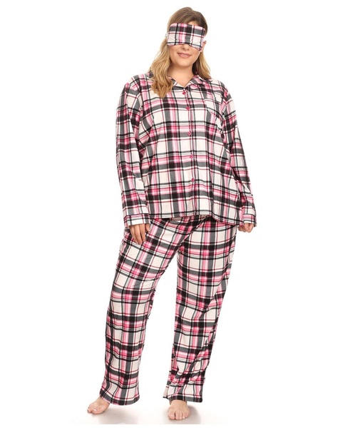 Plus Size 3-Piece Pajama Set