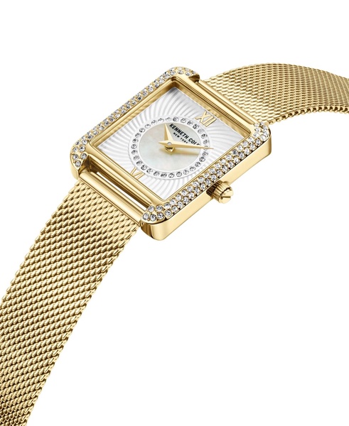 Women's Classic Gold-Tone Stainless Steel Mesh Bracelet Watch 30.5mm