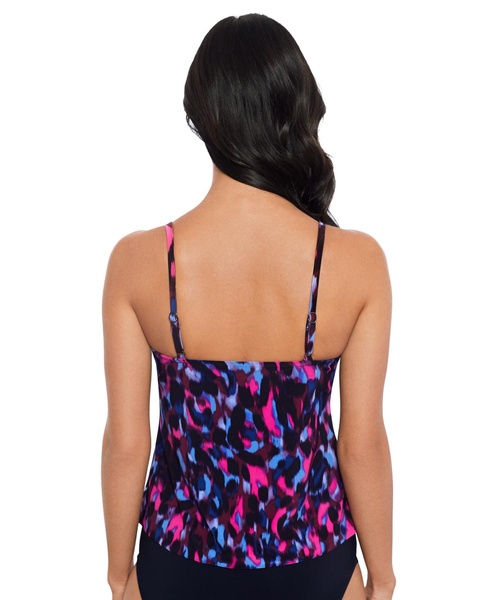 Women's Cherry Bomb Rite Printed Tiered Tankini Top