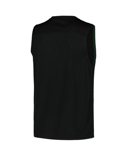 Men's Black Milwaukee Bucks Birdseye Muscle Tank Top