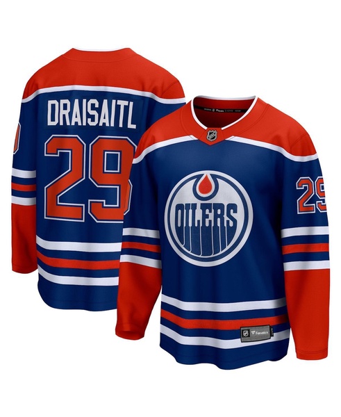 Men's Leon Draisaitl Royal Edmonton Oilers Home Premier Breakaway Player Jersey