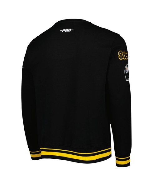 Men's Black Pittsburgh Steelers Super Bowl XLIII Mash Up Pullover Sweatshirt