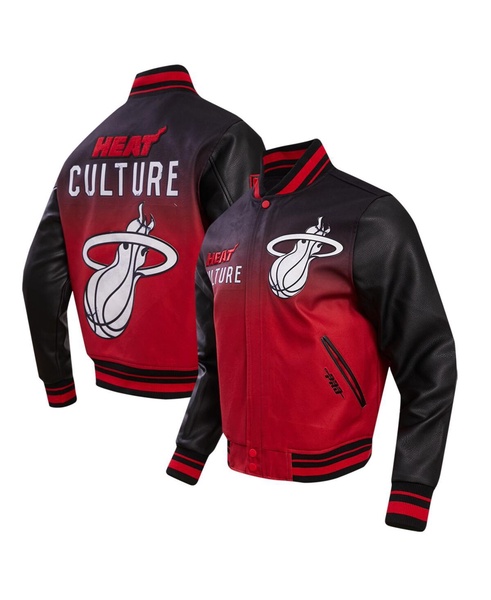 Men's Black Miami Heat 2023/24 City Edition Full-Zip Varsity Jacket