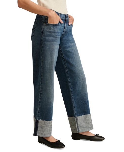 Women's Lucky Legend Sweet Wide-Leg Cuffed Jeans