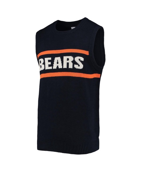 Men's Navy, Orange Chicago Bears Player Sweater Vest