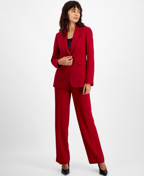 Women's Notched Collar One-Button Blazer, Created for Macy's